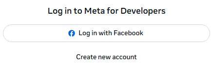 login facebook developer account